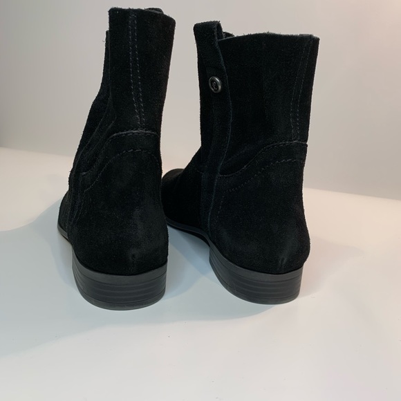 Frye Sarah Shorty Black Suede Ankle Boot - Picture 5 of 8